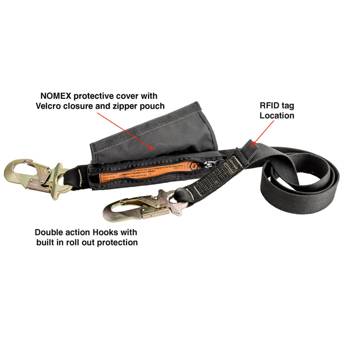 BTECH® Lanyards 2m Standard Webbing and Nomex/Kevlar available.