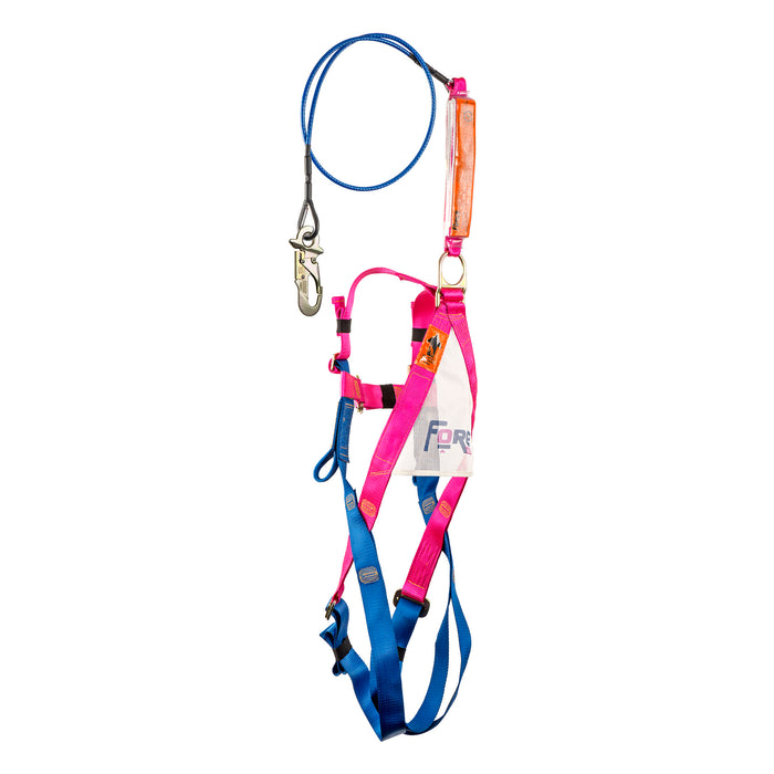 Full Body Harness With 1.7m Wire Rope Lanyard Manufactured Date 2016 Australian Certified