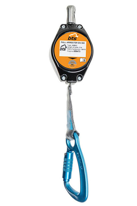BTS IKAR Self Retracting Lifelines 2m-24m Aluminium & Plastic Housing Webbing Wire Rope