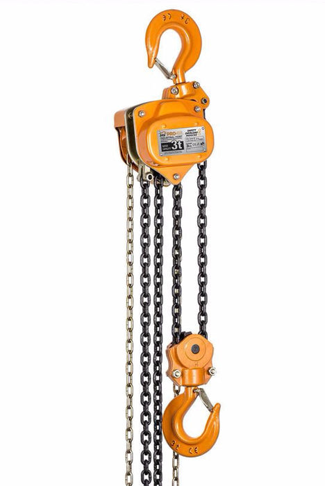 PRO-4G Chain Blocks 500kg-20T 3m & 6m Overload Clutch System