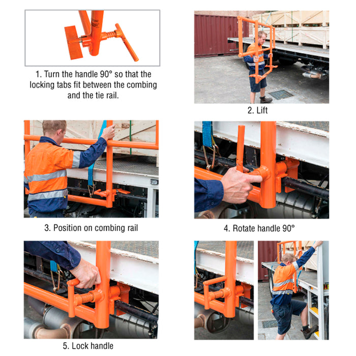 BTS Trailer Mini Edge Protection System 2m wide x 1.3m high.