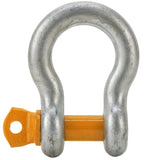 BTS Alloy Grade ‘S/6’ Screw Pin Bow Shackles with Orange Pin