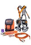 BTS Premium Roofers Kit - The Ultimate Working at Heights Kit c/w 15m Kermantle Rope,Harness,Lanyard & Karabiners