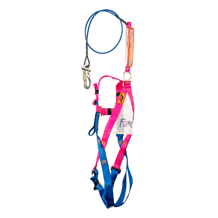 Full Body Harness With 1.7m Wire Rope Lanyard Manufactured Date 2016 Australian Certified