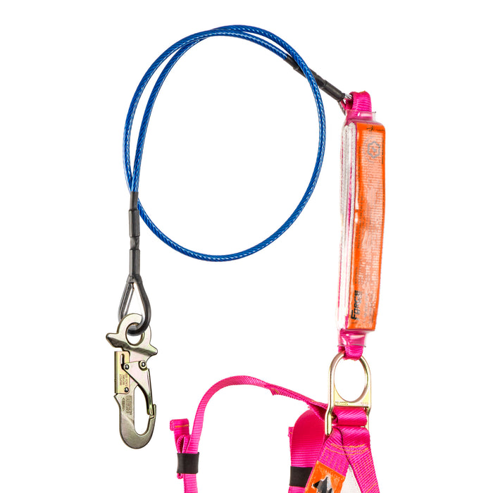 Full Body Harness With 1.7m Wire Rope Lanyard Manufactured Date 2016 Australian Certified