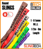 SLINGTECH Round Slings 1T-50T 1m-8m Australian Standards AS 4497